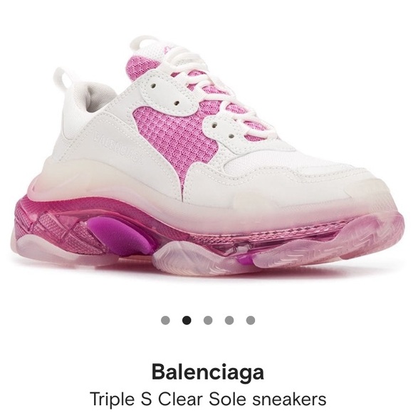 Balenciaga Triple S Sneaker Pink/White NWT 37 - Picture 1 of 14